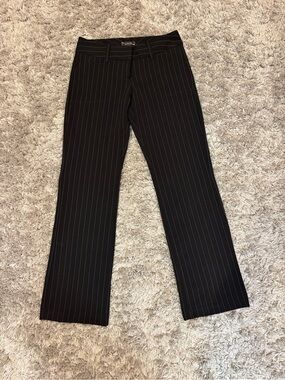 Vintage My Michelle Black Pinstripe Dress Pants